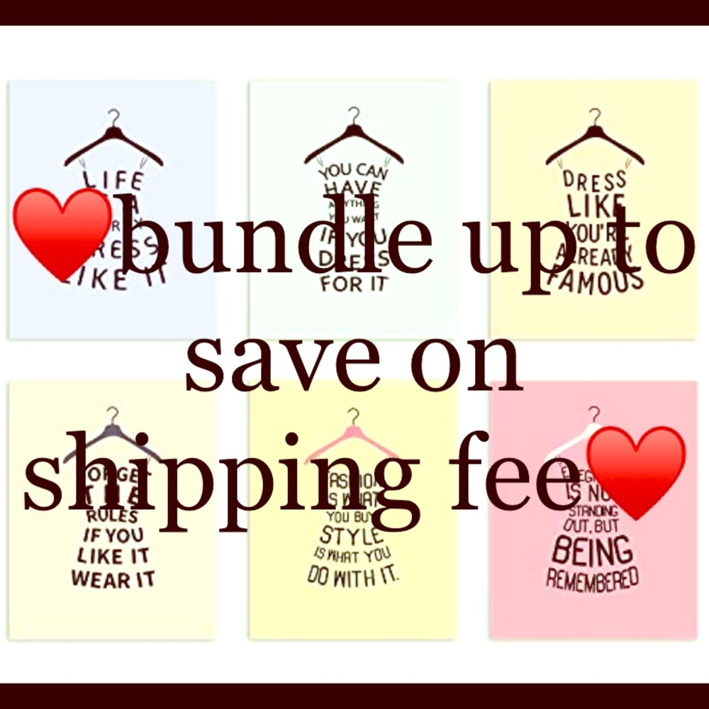 bundle bundle so you save on shipping fee♥️